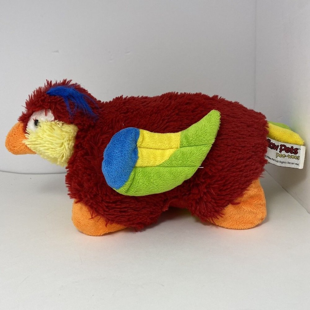 Pillow Pets Pee-Wees Tropical Parrot Bird Plush 12" Toucan Stuffed animal